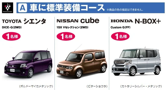 TOYOTA シエンタ、NISSAN cube、HONDA N-BOX+｜プラズマクラスターおかげさまで5000万台キャンペーン