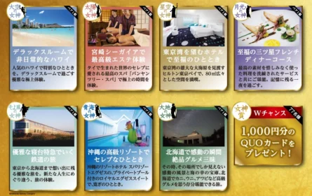 あなたにピッタリの極上体験旅行が当たる！