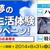 クイズに答えて4泊6日ハワイ旅行が当たる！