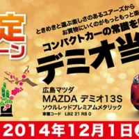 コンパクトカーの常識を超えた、マツダの新型デミオが当たる車懸賞！