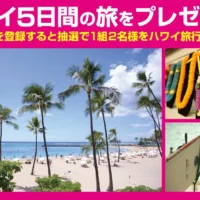 ハワイ5日間の旅が当たる海外旅行懸賞！