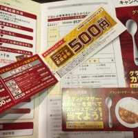 ココイチのお食事券500円分が当選しました！
