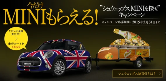 ツイートしてBMW MINI ONEが当たる車懸賞！！