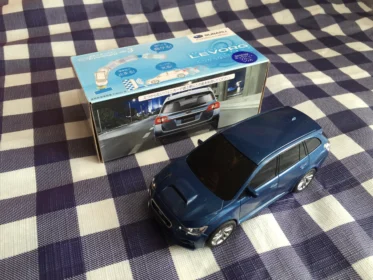 SUBARU LEVORGに試乗して、ぶつからないミニカーを頂きました！