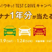 クオカード2万円分が当たるFIAT車試乗の高額懸賞！