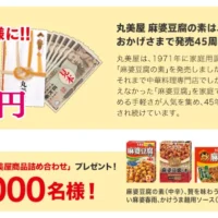 現金45万円や丸美屋賞品が総計5,010名様に当たる高額懸賞!