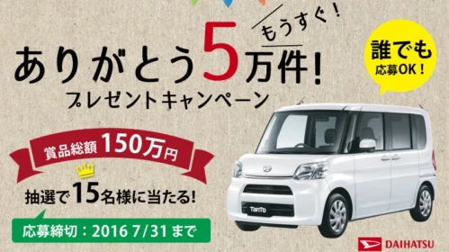 ありがとう5万件！プレゼントキャンペーン SBIいきいき少短