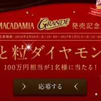 100万円相当のダイヤモンドが当たる豪華高額懸賞!