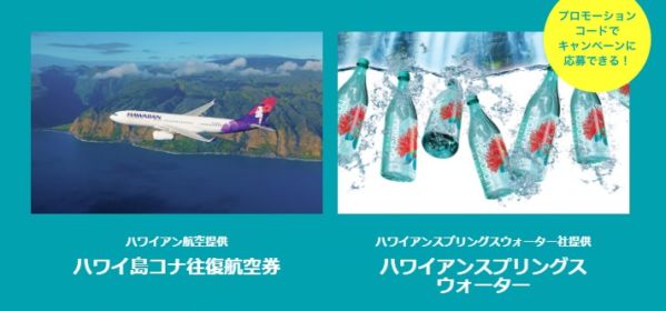 ハワイ島コナへの往復航空券が当たる海外旅行懸賞！