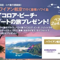至れり尽くせりの「ハワイ旅行」が当たる豪華懸賞!