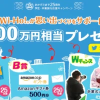 総額100万円相当のプレゼントが当たる高額懸賞!!