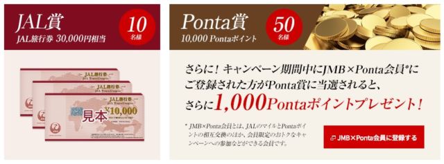 3万円の旅行券や1万円のPontaが当たるアンケート懸賞！