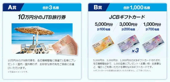 合計1,003名様に10万円分など高額金券が当たる！豪華キャンペーン