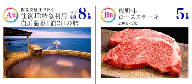白浜温泉旅行など豪華賞品が当たる和歌山のキャンペーン！