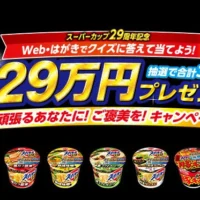現金29万円が30名様に当たる！！エースコックの豪華・高額懸賞！
