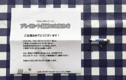「BIGLOBEビンゴ 2017夏」の当選品が届きました！