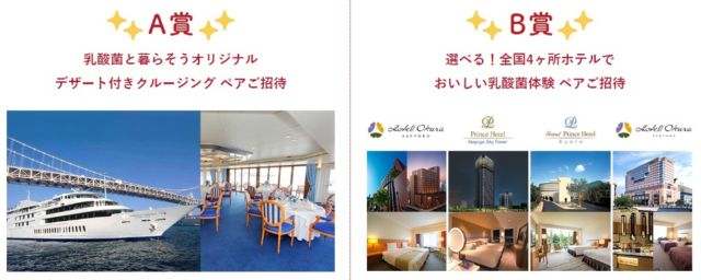 東京湾ランチクルーズやホテル宿泊券が当たる高額懸賞！