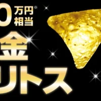 100万円相当の「金のドリトス」が当たる純金高額懸賞！