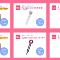 JTB旅行券10万円分や人気美容家電が当たる高額懸賞!