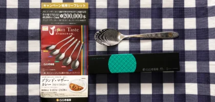 ココイチのくじ引きで「オリジナルスプーン」が当選しました！