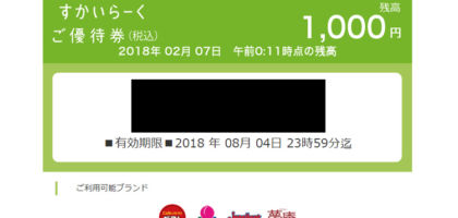 Twitter懸賞で「すかいらーくグループ」お食事券1,000円分が当選！