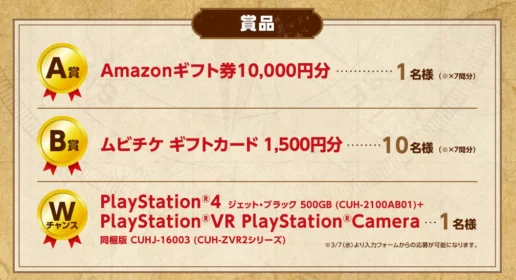 PlayStation4＆PSVRセットが当たる謎解きキャンペーン！
