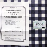 ハガキ懸賞のWチャンスで富士薬品グループの商品券が当選！