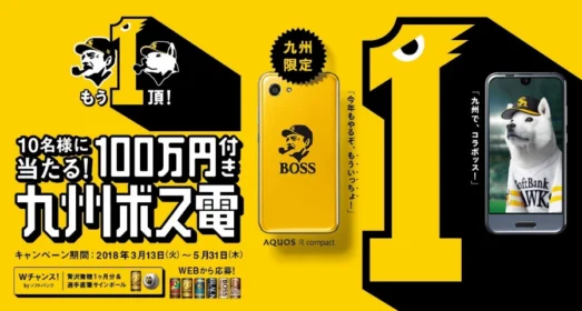 10名様に当たる！100万円付き九州ボス電キャンペーン