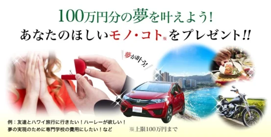 自由に使える100万円が当たる、発毛日本一予想キャンペーン！