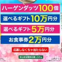 2万円分のお食事券が50名様に当たる高額懸賞！