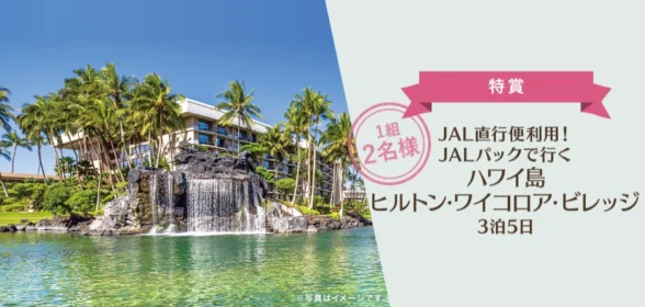 ハワイ旅行3泊5日や海外旅行券が当たる高額懸賞！