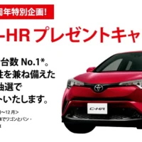 トヨタのコンパクトSUV「C-HR」が当たるクイズ懸賞！