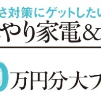 高級な冷蔵庫、扇風機、空気清浄機などが当たる夏の家電懸賞！