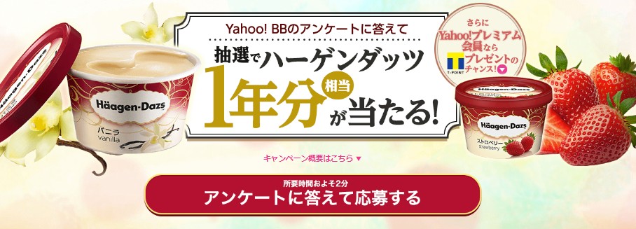 ハーゲンダッツ1年分（366個）が当たる豪華懸賞！｜高額懸賞ドリーマー