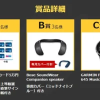 RTでQUOカード5万円分、BOSEサウンドウェアなどが当たる!