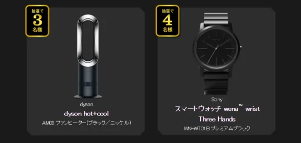 電動マウンテンバイクや高級腕時計が当たる高額懸賞！！