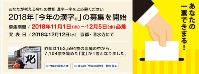 高額旅行券が当たる「今年の漢字」Twitterキャンペーン！