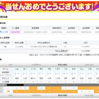 toto BIG1000で2度目の3等が当選しました！！