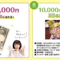 クイズに答えて現金5万円が15名に当たる高額懸賞！
