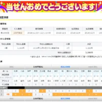 toto「100円BIG」で2度目の4等が当選しました！