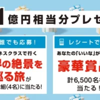 海外旅行や豪華家電など「総額1億円」相当が当たる高額懸賞！