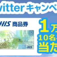 フォロー＆RTでH.I.S.商品券1万円が当たるSNS懸賞！