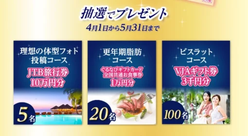 TwitterのRTなどで豪華賞品が125名様に当たる高額キャンペーン！