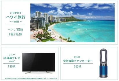 ハワイ旅行や豪華家電が当たる、ゴルフ写真投稿キャンペーン！