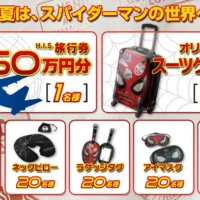 スパイダーマンの予告編を観て、50万円分の旅行券が当たる！