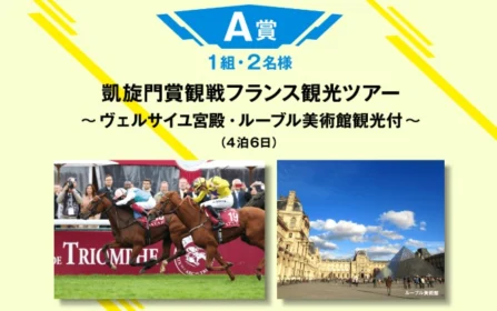 競走馬のファン投票に参加して、フランス旅行など豪華賞品が当たる！