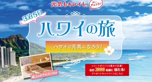ハワイ旅行が当たる海外旅行懸賞!(3回応募可能)
