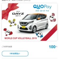 日産デイズ Wチャンスキャンペーンに当選！