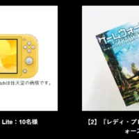 NintendoSwitch Liteが10名に当たる高額懸賞！