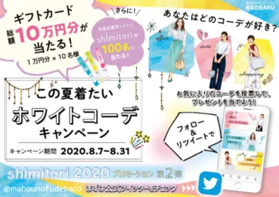visaギフトカード総額10万円分が合計6名に当たる高額Twitterキャンペーン